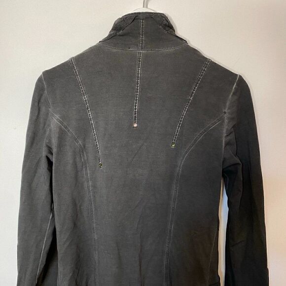 Elisa Cavaletti Gray Long Line Embellished Art to Wear Jacket - Picture 5 of 8